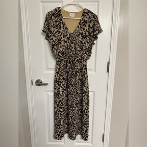 Leopard Print Maxi Dress
